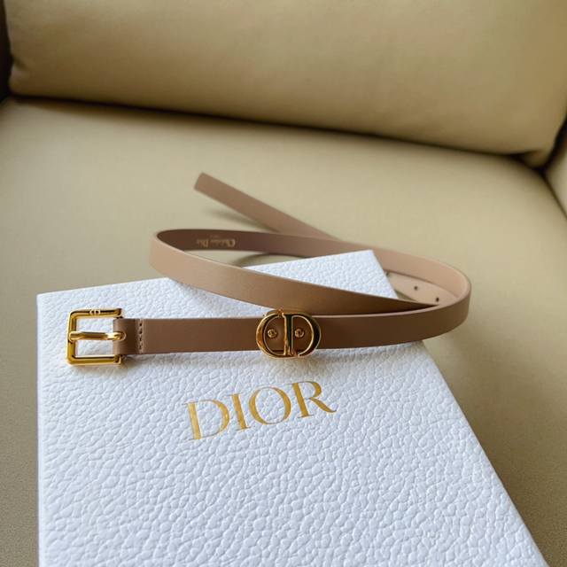 Dior Montaigne Loop腰带 双面进口超柔软小牛皮 15毫米 简约百搭