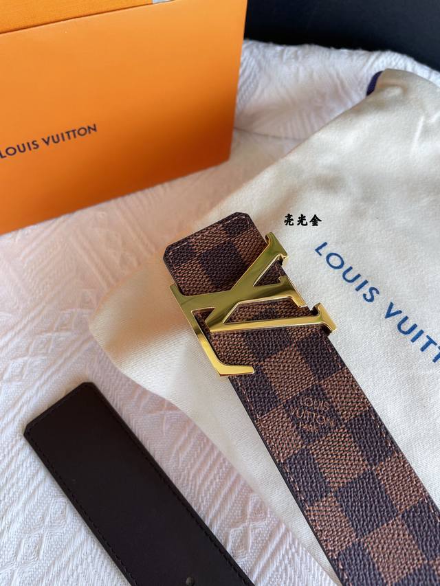 特 原单—Louis Vuitton经典啡棋盘格/黑棋盘格/老花40毫米，专柜同步！