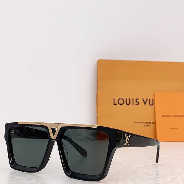 最高版本 Louis Vuitto* 型号z 4太阳镜最新版本 标志性的百万富翁风格， 0厚度深度抛光 深深的立体斜面板材，镭刻的logo标 Lv首字母和极具标