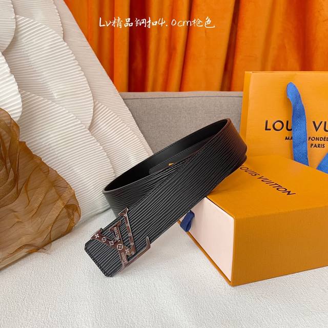 特 Louis Vuitton驴牌 ：经典原单品质，经典水波纹面配原版平纹皮，搭配原单精品扣，精工制作，细节看图，实物拍摄，高端奢华，宽度4.0Cm