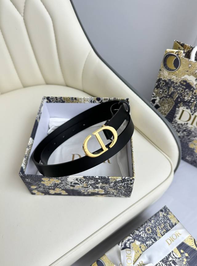 特 Dior 2.0cm腰带 双面原版牛皮 搭配CD标志性扣头 原单品质 - 点击图像关闭